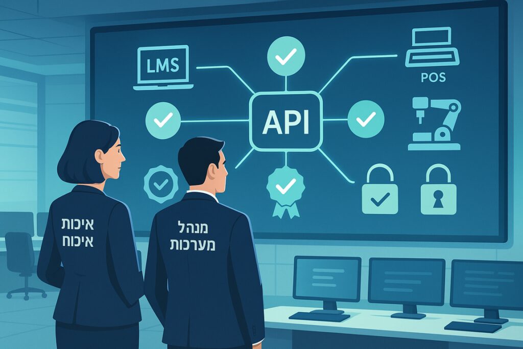 איכות פרואקטיבית, API, למידה ארגונית והרשאות תפעוליות