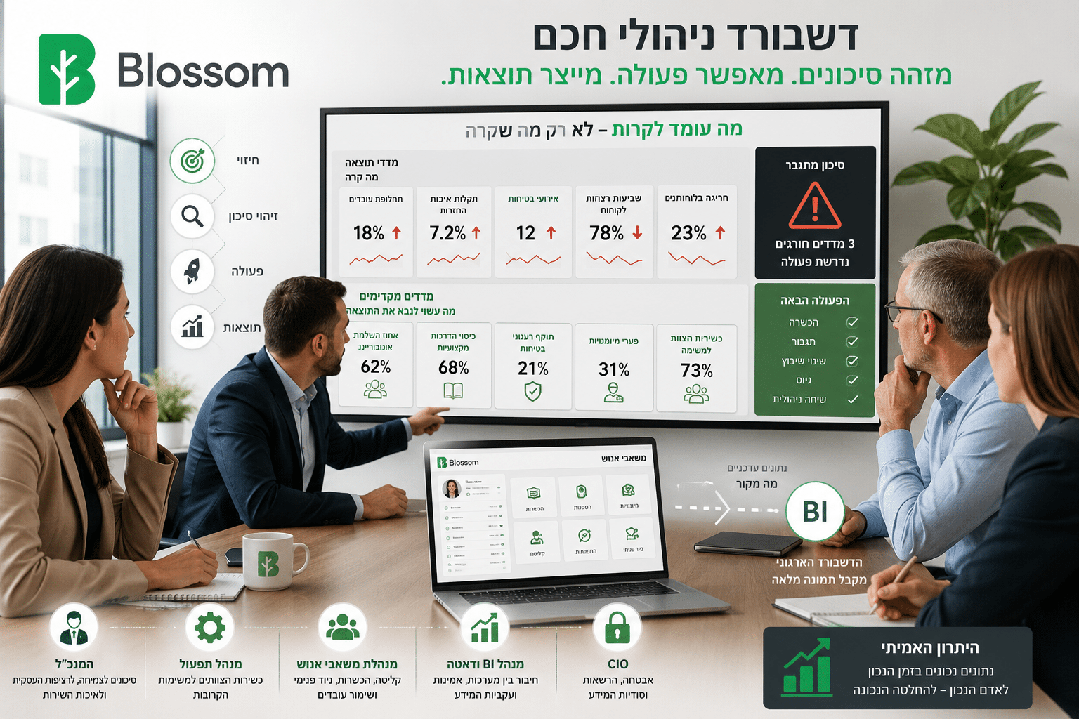 פיתוח דשבורד ניהולי - בלוסום