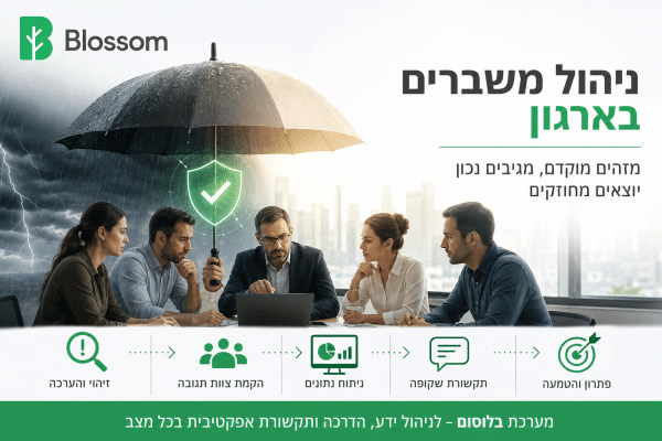 ניהול משברים בארגון - מאמר של בלוסום